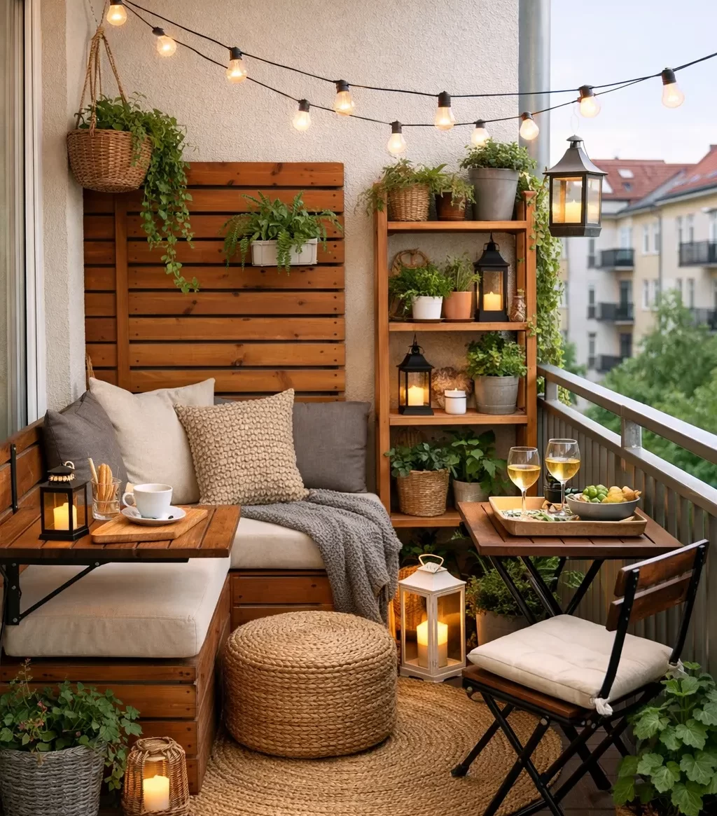 Compact, sfeervol en comfortabel met slimme ruimtebesparing.